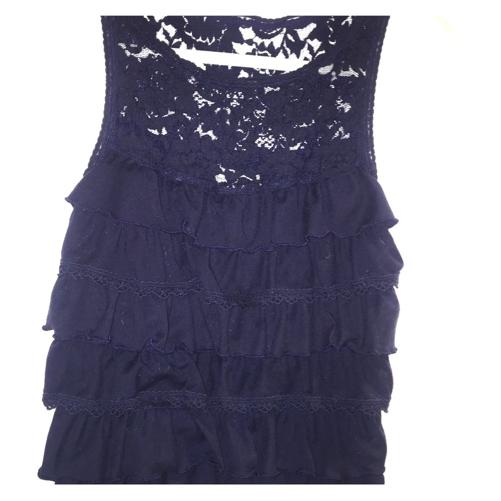 Abercrombie & Fitch sleeveless blue shirt
